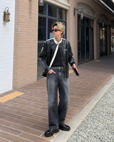 TR2445 ドミンゴデニム / TR2445 Domingo Black Blue Denim (XS–L)