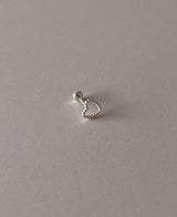 [92.5silver] ドットハートピアス