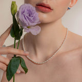 ワンタッチデイリースワロフスキーパールネックレス/Onetouch Daily Swarovski Pearl Necklace(3&4mm)1