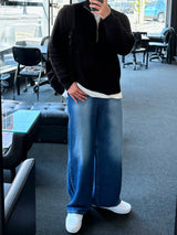 ハッシーブラシワイドデニムパンツ / HACCY BRUSH WIDE DENIM PANTS(ONE COLOR)