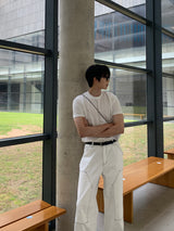 デイパーフェクトマッスルフィットアイスバンドショートスリーブTシャツ / Day Perfect Muscle Fit Ice Bundo Short-Sleeved T-Shirt (9 colors)
