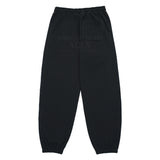BIG SCRIPT LOGO EMBOSSING SWEAT PANTS BLACK 