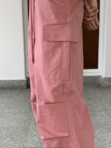 キーフY2Kピンタックポケットストッパーロングワイドカーゴパンツ/ kef Y2K pintuck pocket stopper long wide cargo pants