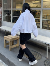 リボンストリングレッグウォーマー / Ribbon String Leg Warmer