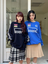 スポーティラインスウェットシャツ/Sporty Line Sweatshirt (2color)