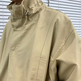 ハイネックカラーコート/SK High-Neck Collar Coat (3 colors)