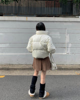 レザーショートパディング (4colors)