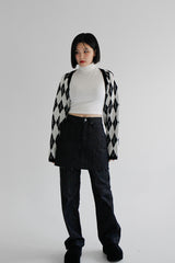 アーガイルニットボレロ / Argyle Knit Bolero (3color)