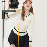 Line ribbed collar knit_CREAM (6658452717686)