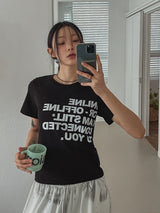 スチールユーレタリングクロップ半袖