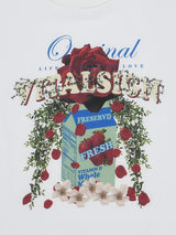 ローズガーデンTシャツ / Rose Garden T-Shirt (Ivory)