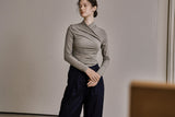 ウールツイルセットアップパンツ/WOOL TWILL SETUP PANTS_NAVY