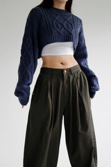 ボレロクロップニット/Dia Bolero Crop Knit (4color)