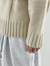 Cube embossed knit 
