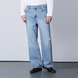 ナイフカットペイントスプラッターデニム / KNIFE CUT PAINT SPLATTER DENIM