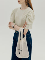 マンションニットバッグ / Mansion knit bag - Cream