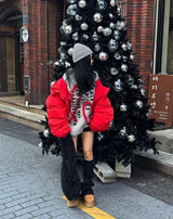 [UNISEX] ハートレターリングオーバーサイズフィットスウェットシャツ