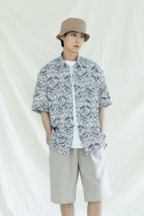 プレイン 1/2 シャツ /PLAIN PAISLEY 1/2 SHIRT CREAM