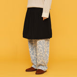 ツイードフラワーバンディングパンツ / TWEED FLOWER BANDING PANTS_BLUE