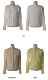 Colorful Twist Knit Cardigan (13color)