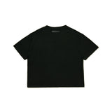 MOMS FAVORITE FIT CROP T-SHIRT BLACK