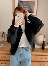 ベーシッククロップロングスリーブTシャツ