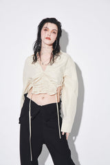 ホールドシャーリングシャツ/HOLD SHIRRING SHIRT