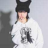 キッチュキャットジャンピングフードTシャツ