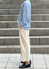 ワッフルUネックロングスリーブ