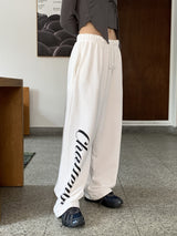 チャレンジピグメントレタリングワイドコットントレーニングパンツ / Challenges Pigment Lettering Wide Cotton Training Pants