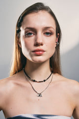 NO.318 [BLACK] GEOMETRY SQUARE EARCUFF