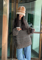 Dミックスオーバーニット / ASCLO D Mix Over Knit (3color)