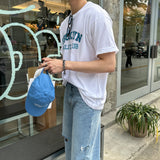 ブルックリンコットンオーバーサイズフィットショートスリーブTシャツ / LMN Brooklyn Cotton Oversized Fit Short-Sleeved T-Shirt (4 colors)