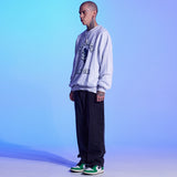 ARCH PRINTING PAINTING SWEAT SHIRT-WHITE MELANGE