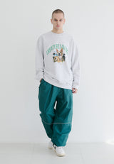 ラッキージャングルクルーネック / BSR2223FWPO068 LUCKY JUNGLE CREWNECK HEATHER GREY