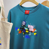 パラグラフペイントTシャツ / paragraph paint T-shirt 5color (6546260328566)