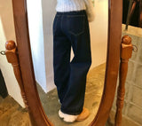 ワイドフィットデニムパンツ/WIDE FIT DARK BLUE DENIM PANTS [17790]