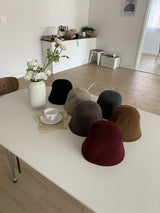 ASCLO Wool Simple Bucket Hat (6color)