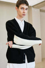 エルボーセクションヘビーカーディガン/ELBOW SECTION HEAVY CARDIGAN BLACK