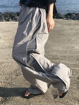 Effect mesh nylon pants