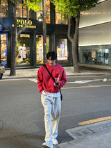 ロイドダブルサイドマルチファンクションオーバーサイズフィットスウェットシャツ / Lloyd's double sided multifunctional oversized fit sweatshirt (12 colors)