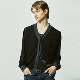 グランジフィッシャーネットニットカーディガン / grunge fisher net knit cardigan black
