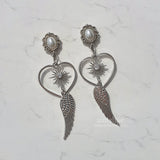 エンジェルハートピアス / Silver Angel Heart Piercing