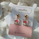 ザアンティークローズスクエアピアス / The Antique Rose Square Piercing