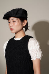 pearl grape earring - white