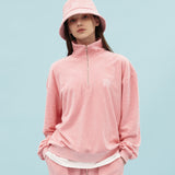 Terry half zipup sweatshirts (6686398873718)