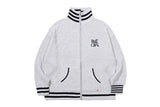 ヘビーゲージニットジップアップ/HEAVY GAUGE KNIT ZIP UP_LIGHT GREY