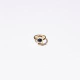 Rectangle UFO Onyx Ring (Gold)