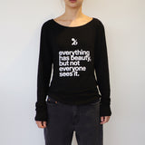 BEAUTY symbol long-sleeved T-Shirt (BLACK)