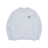 SCRIPT LOGO PRINTING SWEAT SHIRT MELANGE